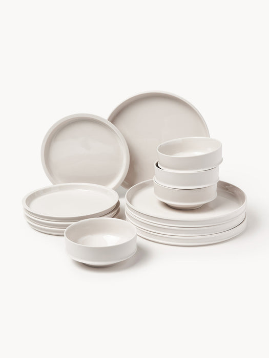 Dune Serax x Kelly Wearstler, Porcelain Tableware Set, 4 People, Set of 12