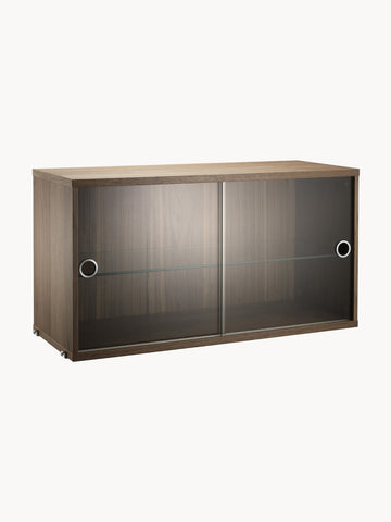 String System Display Cabinet with Sliding Glass Doors, W 78 x D 30 cm