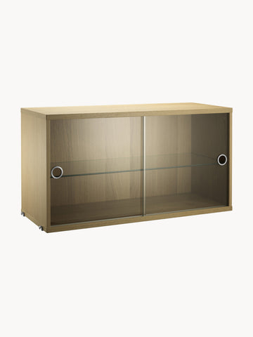 String System Display Cabinet with Sliding Glass Doors, W 78 x D 30 cm