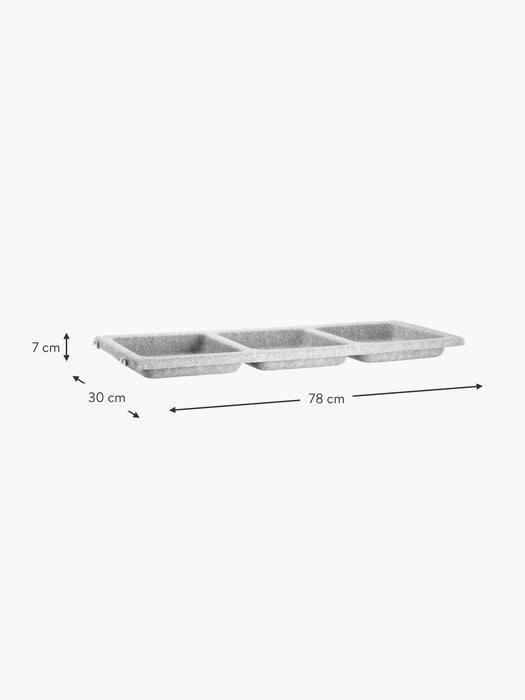 Bowl Shelf String System W 78xD 30 cm