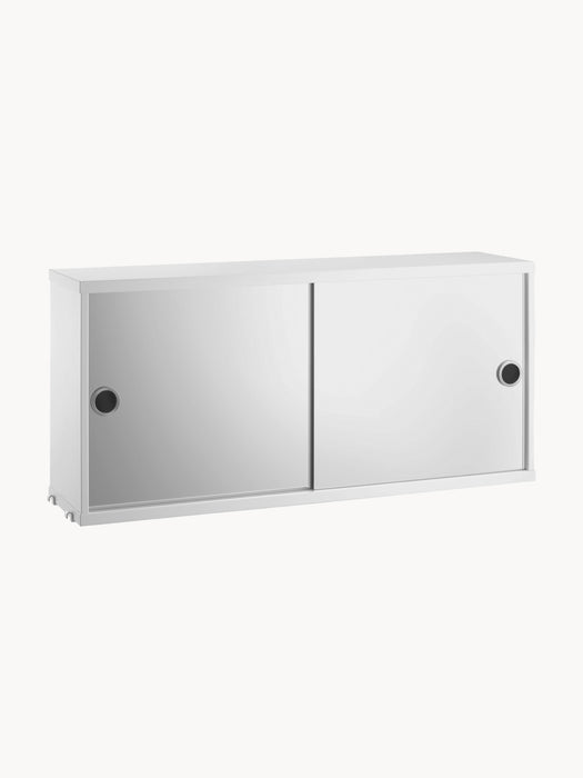Cabinet String System with Two Mirror Doors W 78xD 20 cm