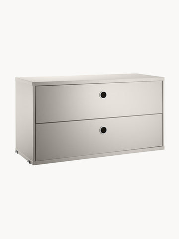 String System Cabinet with Drawers, W 78 x D 30 cm