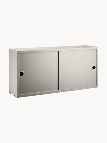String System Cabinet with Sliding Doors, W 78 x D 20 cm