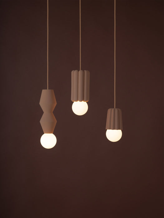 Small Handmade Dimmable Pendant Light STUCCO No 3
