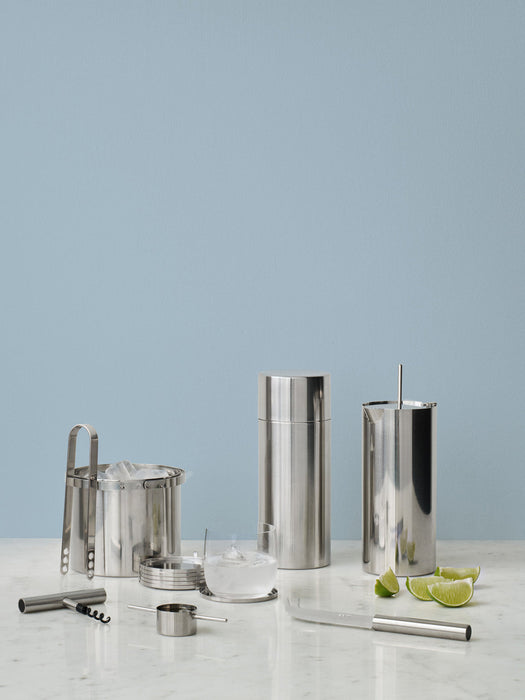 Arne Jacobsen Cocktail Shaker with Strainer and Bar Spoon, 1 L