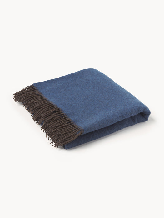 Wool Reversible Throw Double Face