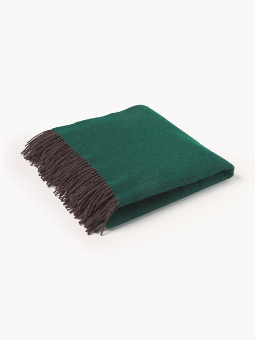Wool Reversible Throw Double Face