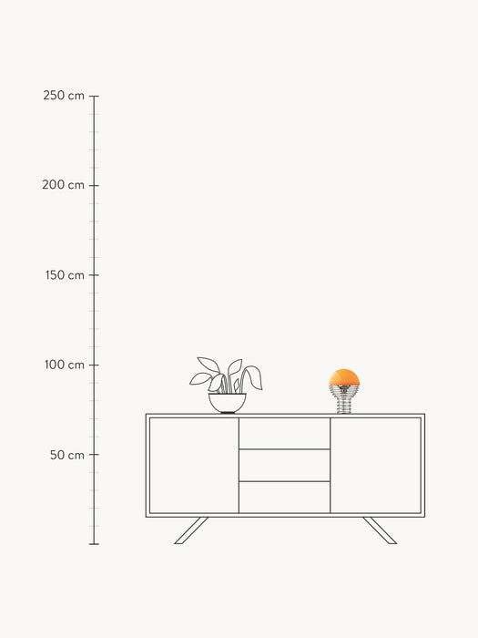 Small Dimmable Portable LED Table Lamp Wire Design Verner Panton