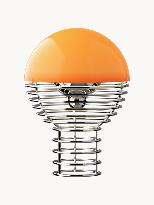 Small Dimmable Portable LED Table Lamp Wire Design Verner Panton