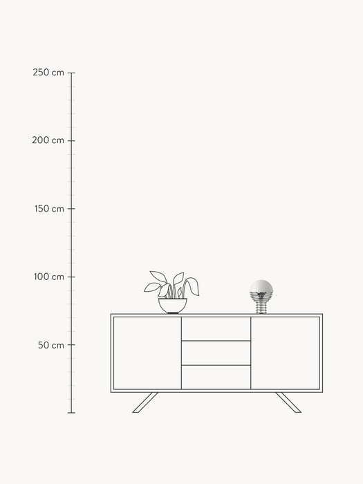 Small Dimmable Portable LED Table Lamp Wire Design Verner Panton