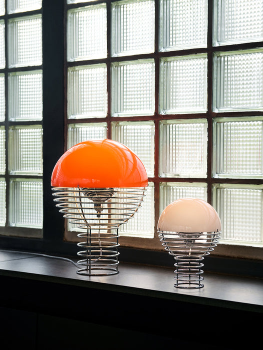 Small Dimmable Portable LED Table Lamp Wire Design Verner Panton