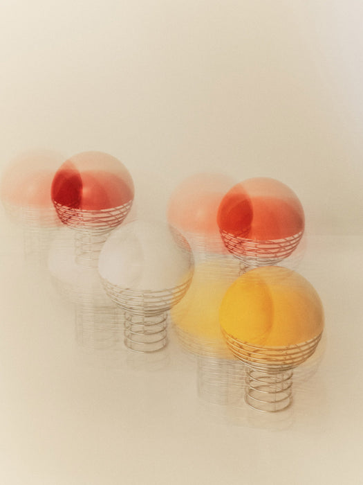 Small Dimmable Portable LED Table Lamp Wire Design Verner Panton