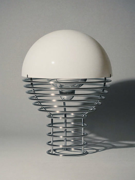 Small Dimmable Portable LED Table Lamp Wire Design Verner Panton