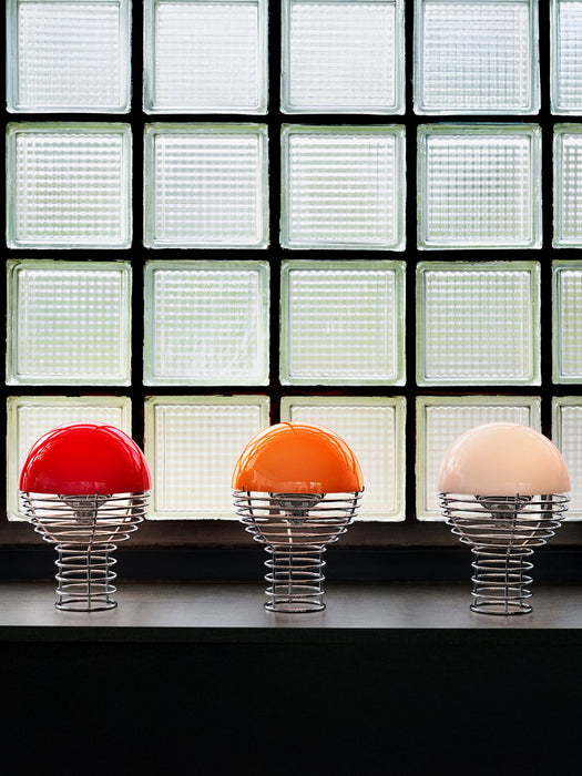 Small Dimmable Portable LED Table Lamp Wire Design Verner Panton