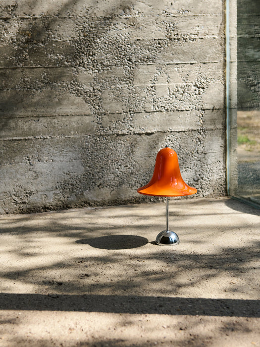 Small Portable Dimmable LED Table Lamp Pantop Design Verner Panton