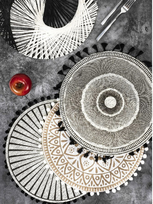 Placemats Poms Set of 6