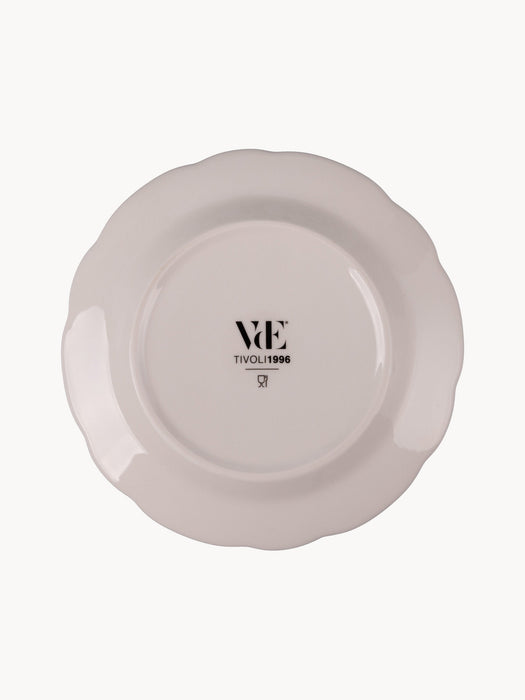 Porcelain Tableware Set Fleurette 6 People Set of 18