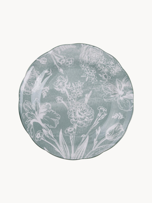 Porcelain Tableware Set Fleurette 6 People Set of 18