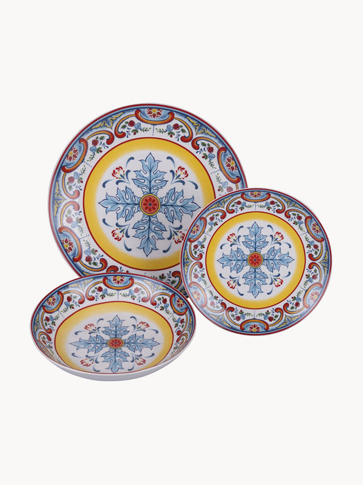 Porcelain Tableware Set Andalusia 6 People Set of 18