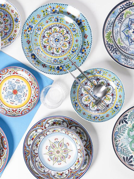 Porcelain Tableware Set Andalusia 6 People Set of 18
