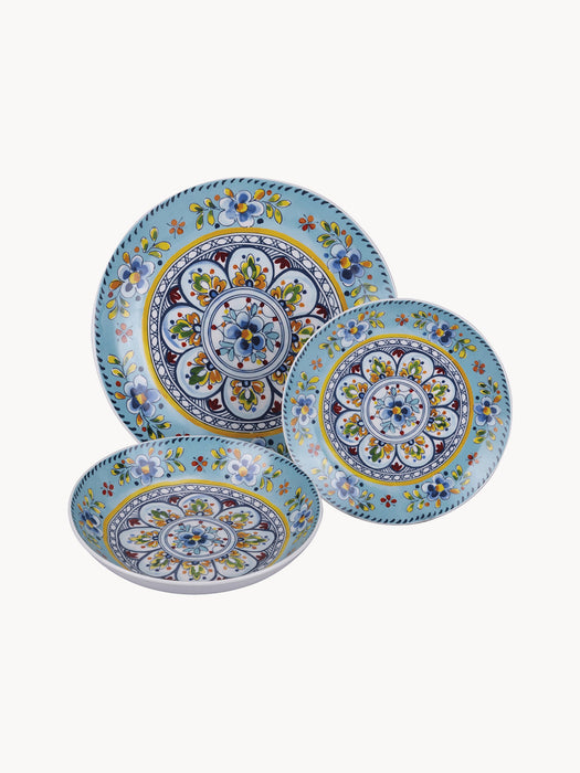 Porcelain Tableware Set Andalusia 6 People Set of 18