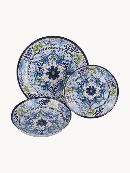 Porcelain Tableware Set Andalusia 6 People Set of 18