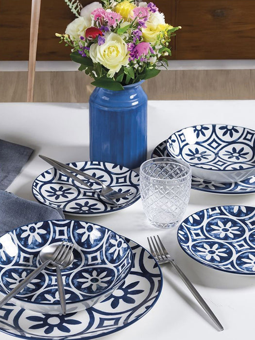 Porcelain Tableware Set Paxos 6 People Set of 18