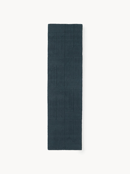High-Low Wool Runner Alexia Hand-Tufted