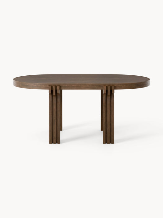 Nolan Oval Oak Wood Dining Table, in various sizes