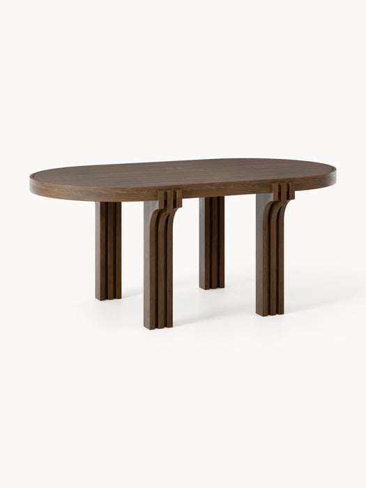 Oval Oak Wood Dining Table Nolan in various sizes