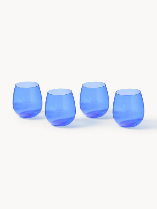 Mouth-Blown Borosilicate Tumblers Karisa Set of 4
