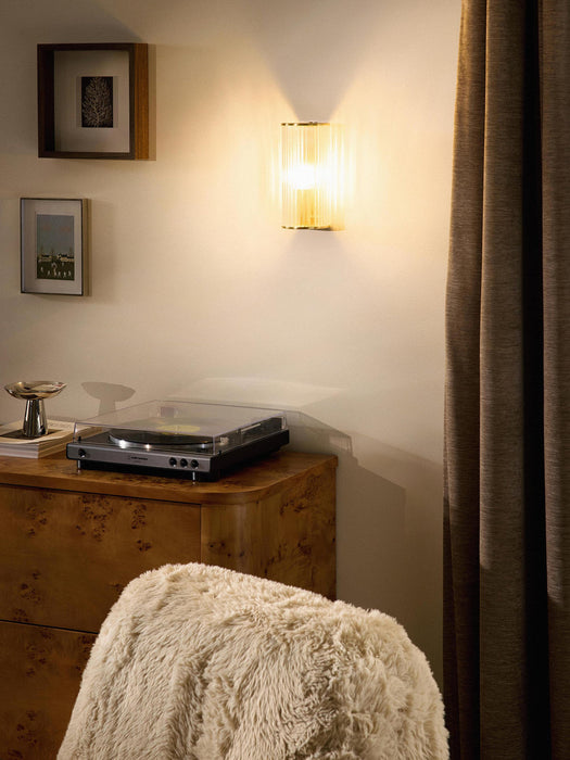 Emmi Wall Lamp with Ribbed Glass