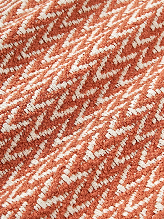 Suria Outdoor Cushion Cover with Woven Pattern and Fringes
