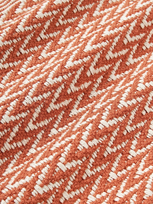 Outdoor Cushion Cover Suria with Woven Pattern and Fringes
