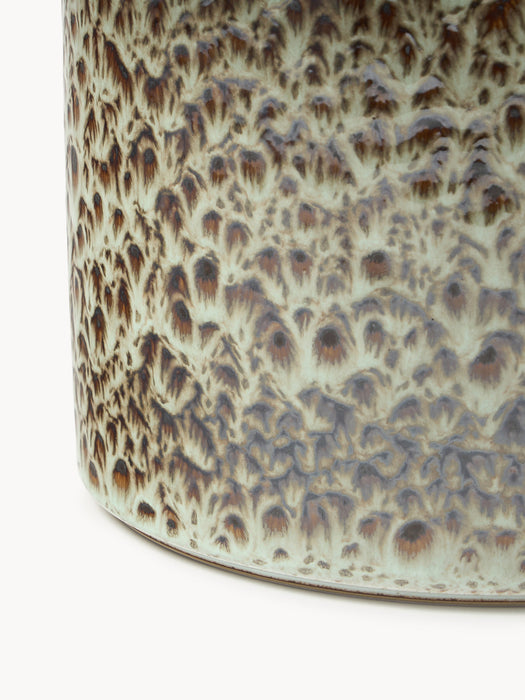 Balou Handmade Reactive Glaze Cover Pot, H 19 cm