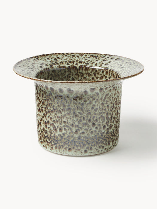 Balou Handmade Reactive Glaze Cover Pot, H 19 cm