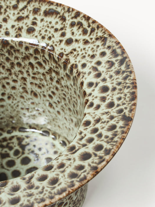 Balou Handmade Reactive Glaze Cover Pot, H 19 cm