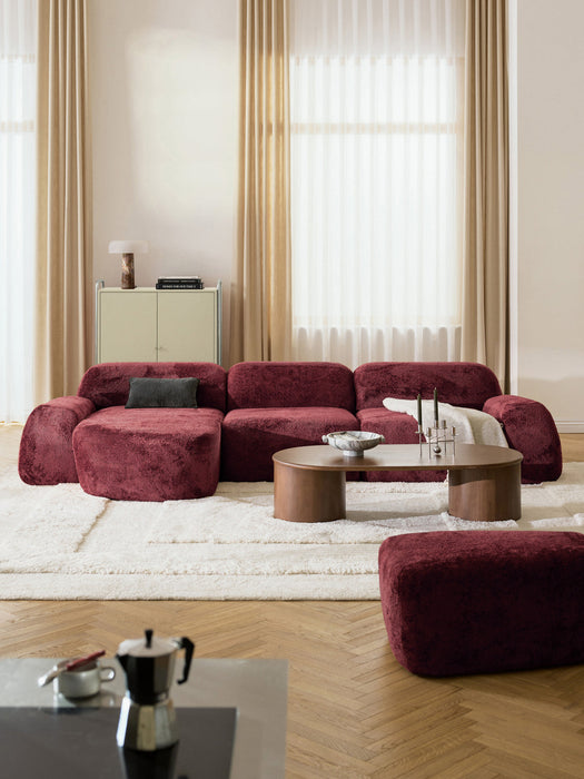 Wolke Modular Teddy Bouclé Corner Sofa (4-seater)