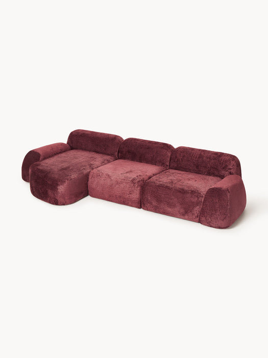 Wolke Modular Teddy Bouclé Corner Sofa (4-seater)