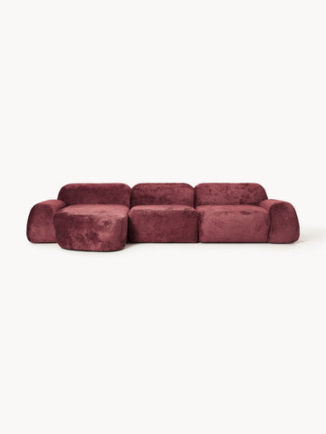 Wolke Modular Teddy Bouclé Corner Sofa (4-seater)