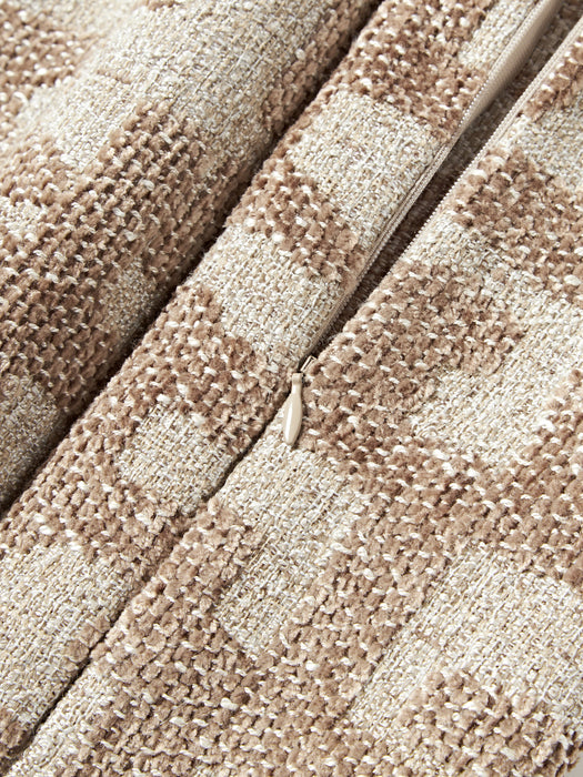 Contia Viscose Cushion with Woven Jacquard Pattern