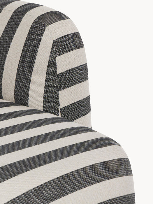XL Modular Striped Corner Sofa Wolke