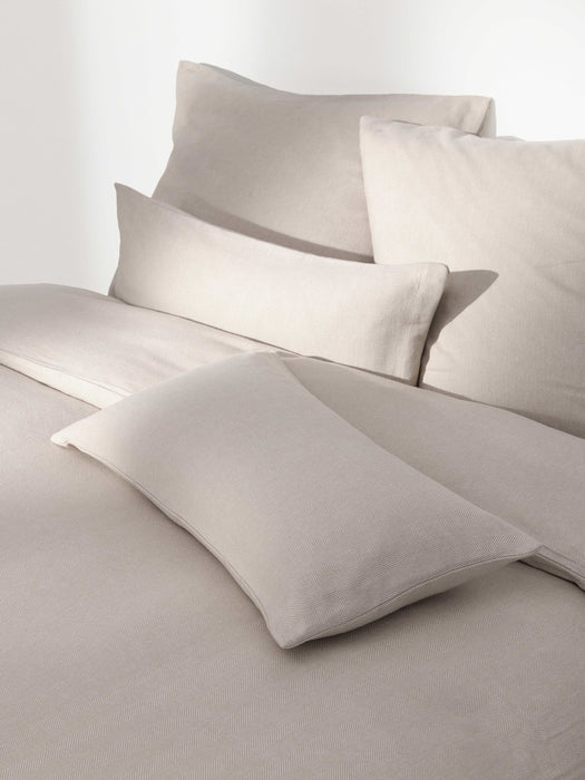 Flannel Duvet Cover Wanda with Herringbone Pattern
