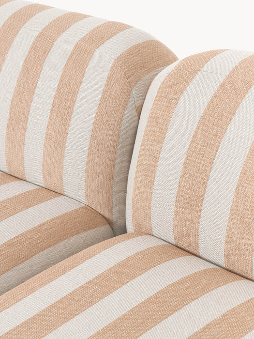 Modular Striped Corner Sofa Wolke 4-seater