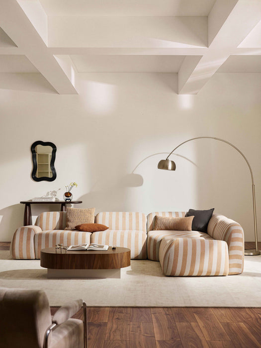Wolke Modular Striped Corner Sofa (4-seater)