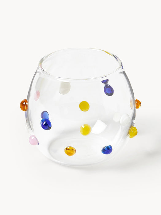 Small Mouth-Blown Borosilicate Tumblers Perli Set of 4