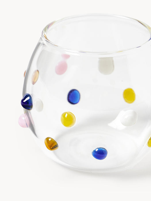 Small Mouth-Blown Borosilicate Tumblers Perli Set of 4