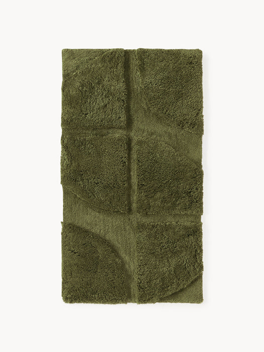 Jade Fluffy High-Low Rug