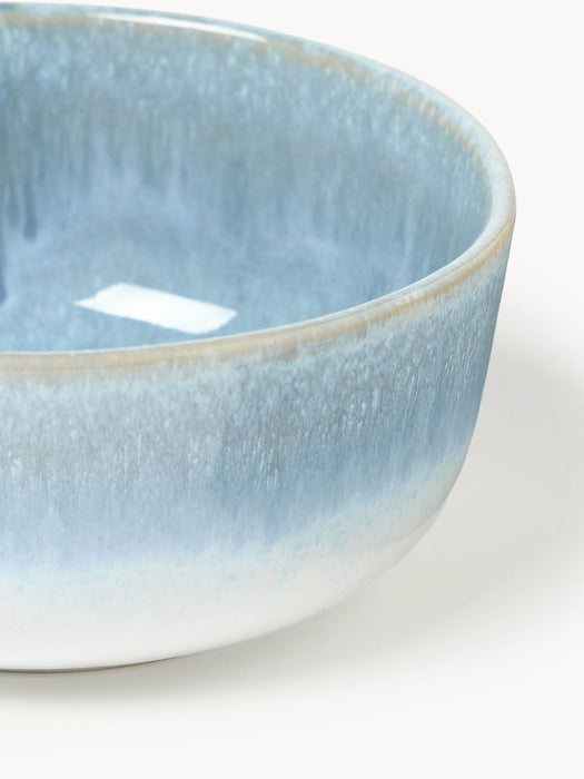 Danza Handmade Bowls with Reactive Glaze, Set of 4