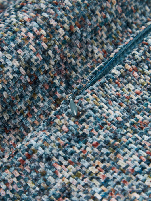 Hanka Chenille Cushion Cover with Pixel Pattern